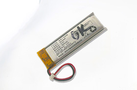 3.7V 651648 500mAh 晶頻潔面儀聚合物鋰電池